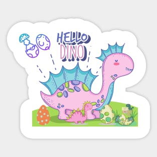 HELLO DINO Sticker